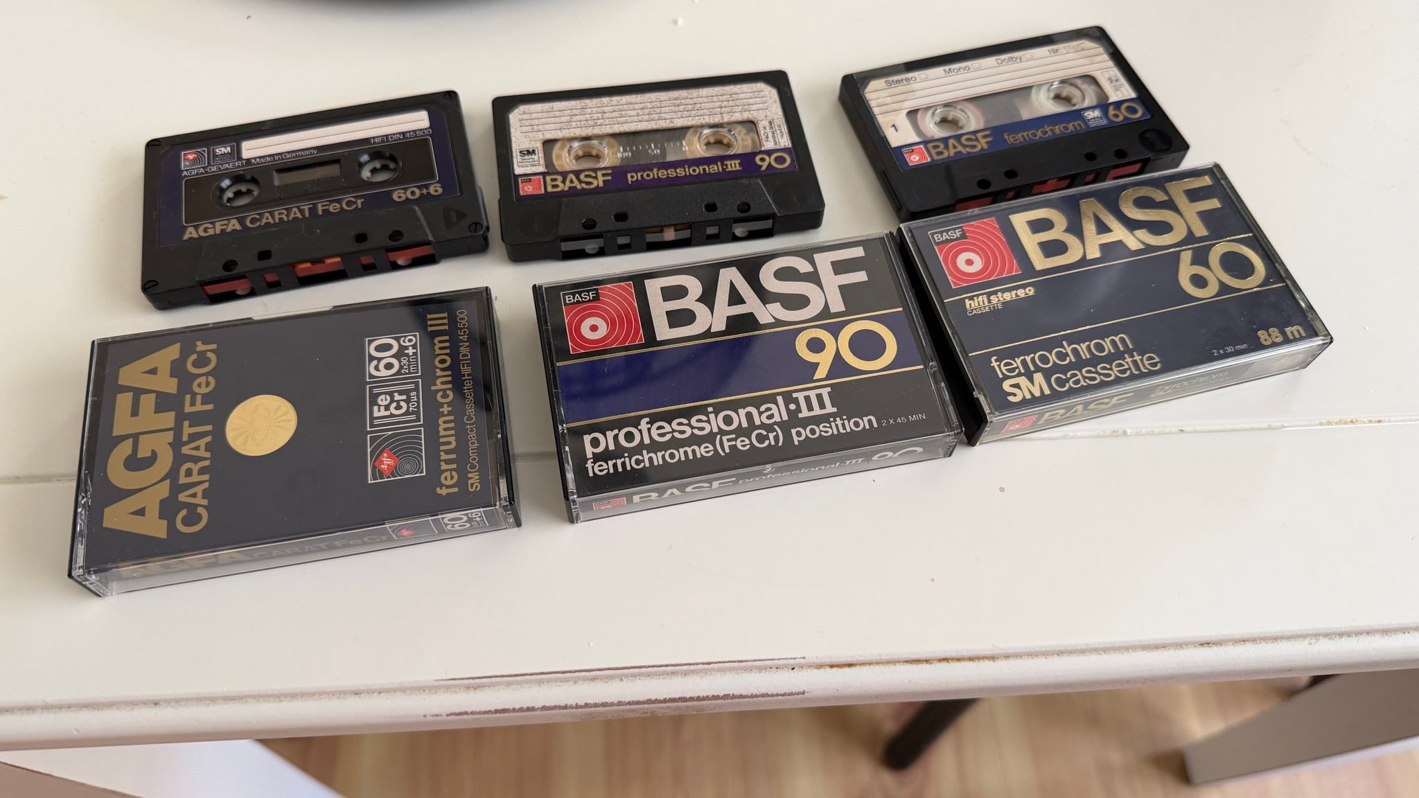 Type III cassette tapes sound quality comparison