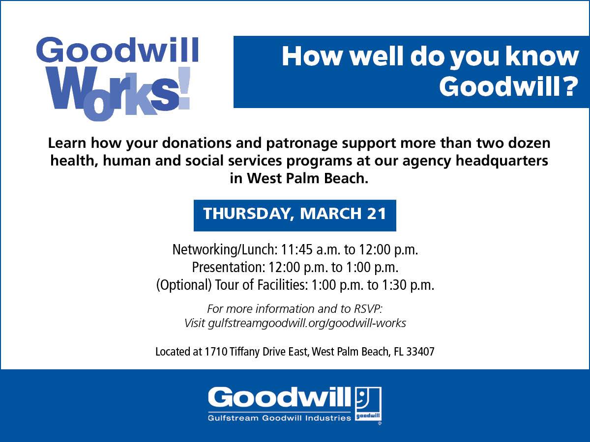 Gulfstream Goodwill Industries - Did you know Gulfstream Goodwill is ...