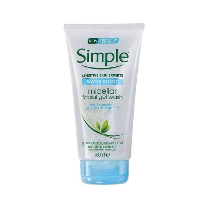 Simple Kind To Skin Micellar Cleansing Water Pouch 50ml It helps remove contaminants known to irritate skin and leaves it clean and fresh. It instantly boosts skin hydration by 90%. Perfect for