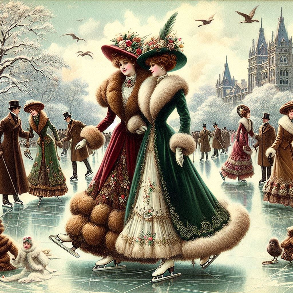 Free Printables Designs | Free to use! Shows elegant Victorian ladies ...
