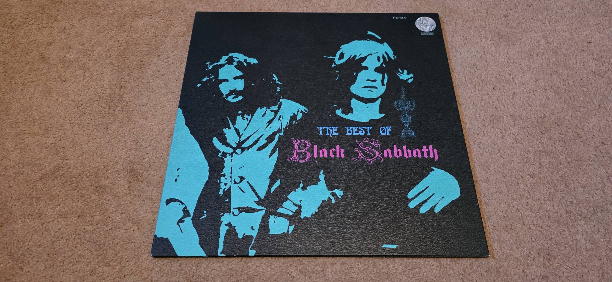 Black Sabbath greatest hits on Japanese Vertigo swirl label