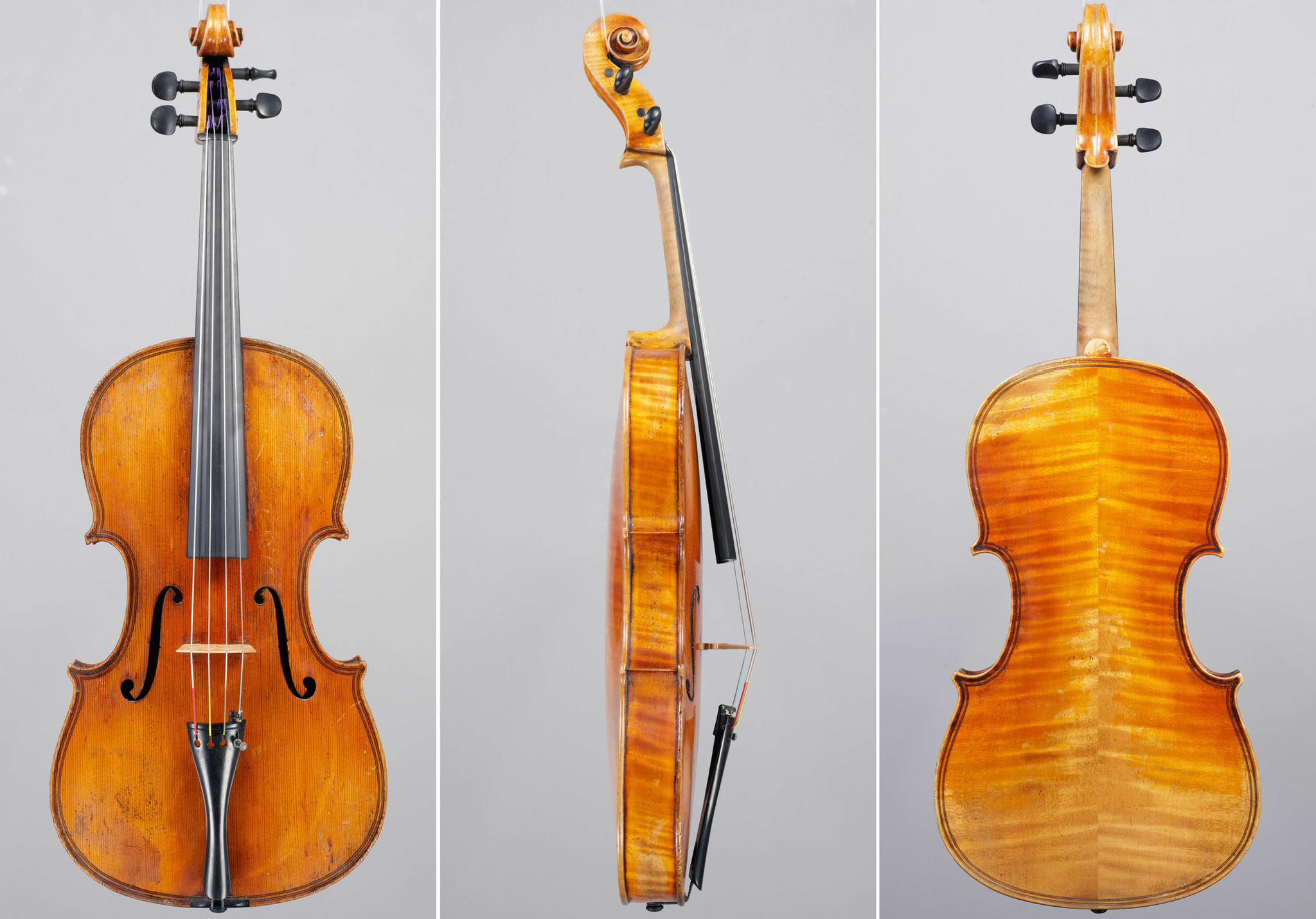 What is the origin of this 1721 Strad violin?