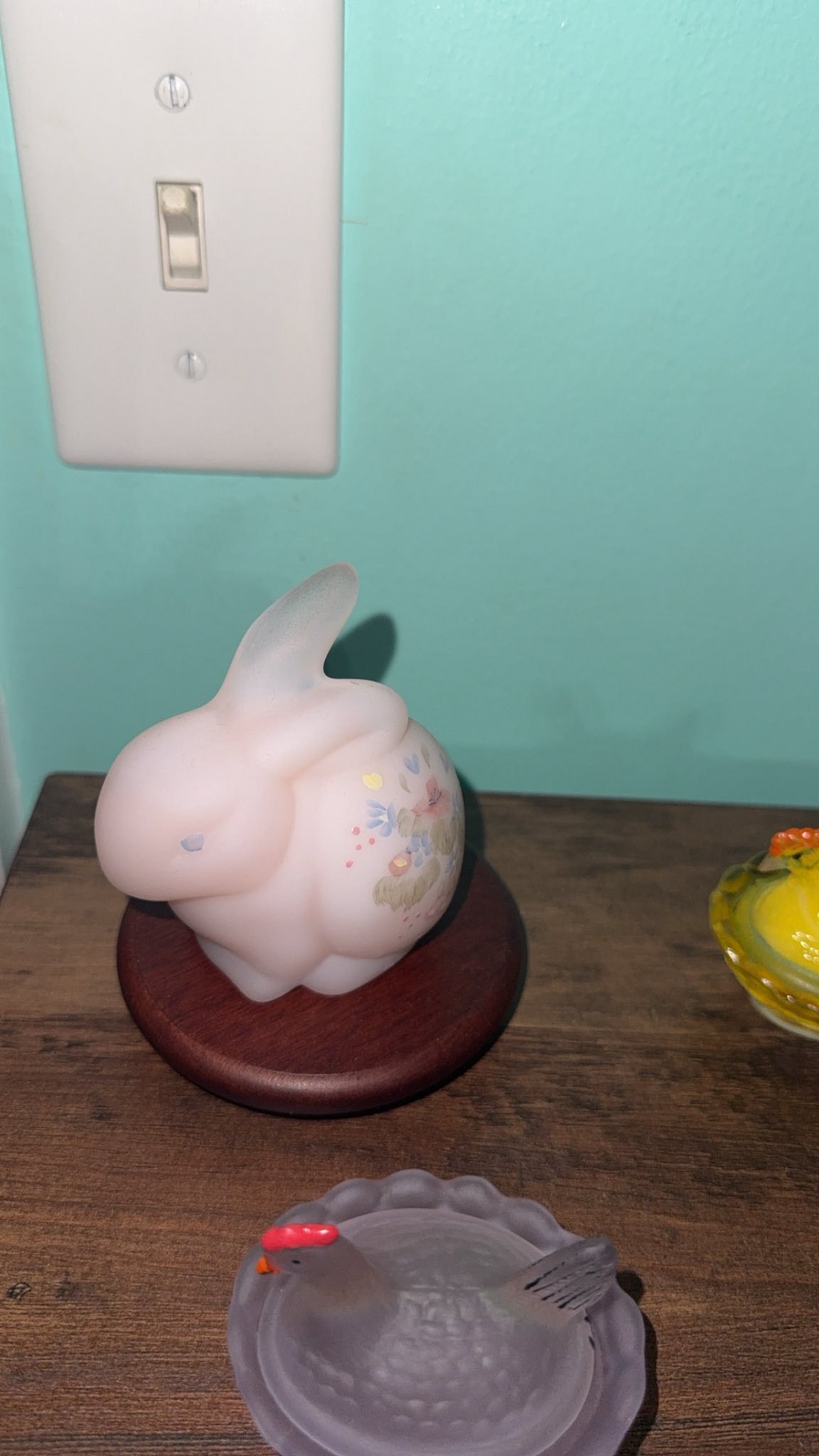 Collectible Fenton frosted glass mouse figurine is part of the
