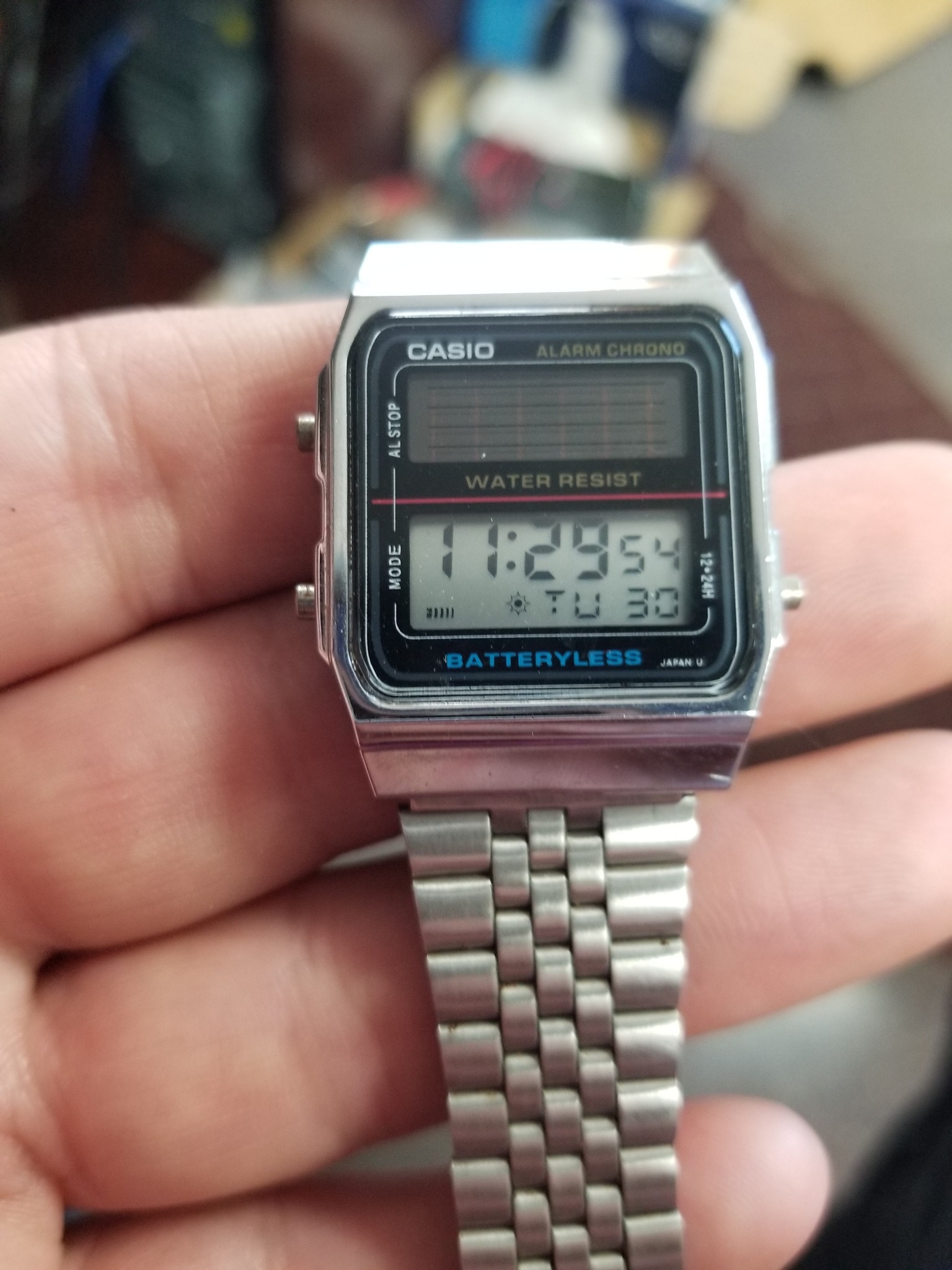 Batteryless Casio Al 180 古董CASIO AL-180 80年代太陽能日本製造 