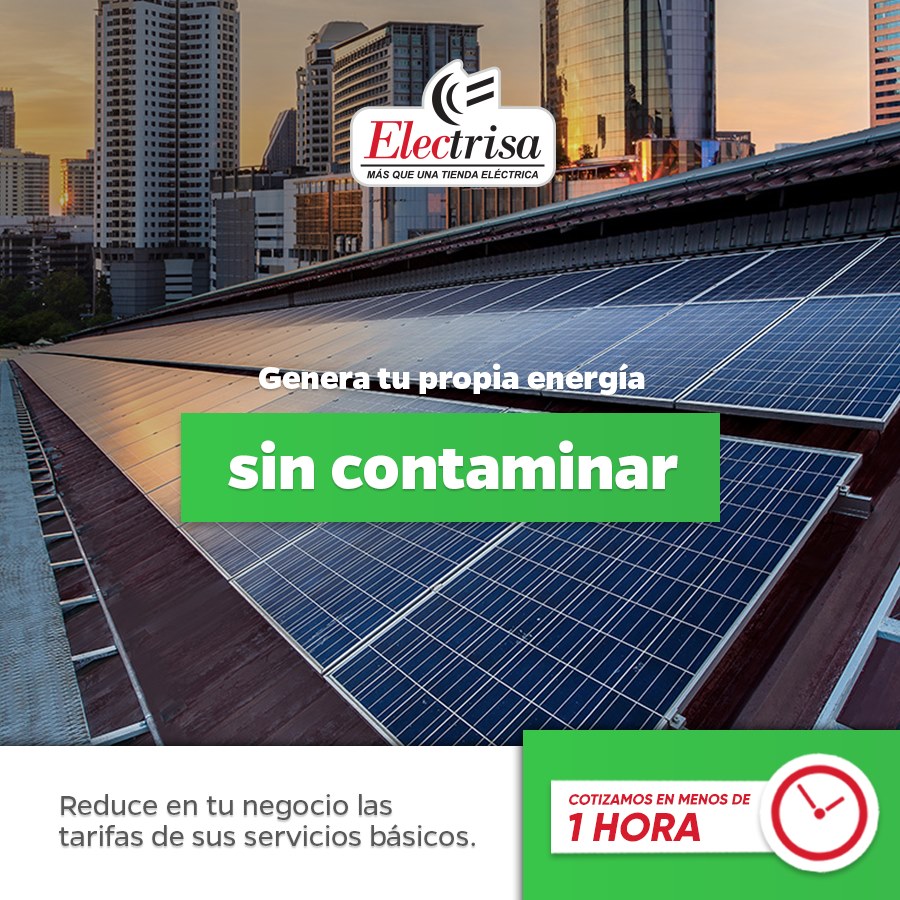 Electrisa - Los paneles solares generan energía renovable...