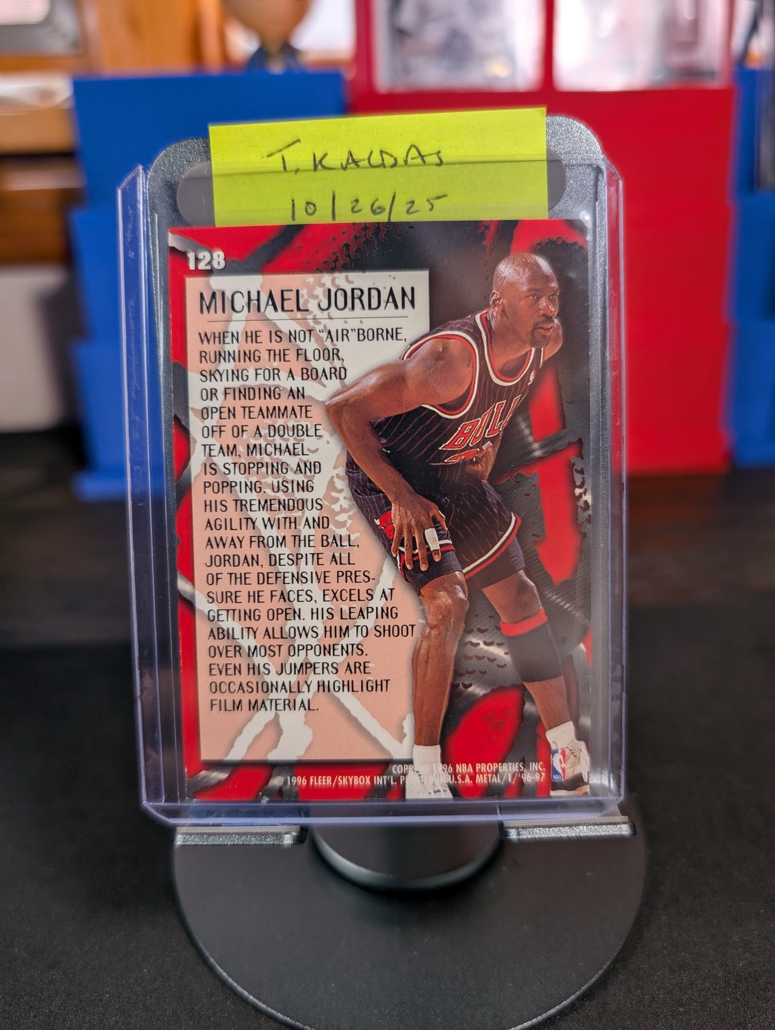 1996-97 Upper Deck Jordan All-Metal Collector Card Michael Jordan 