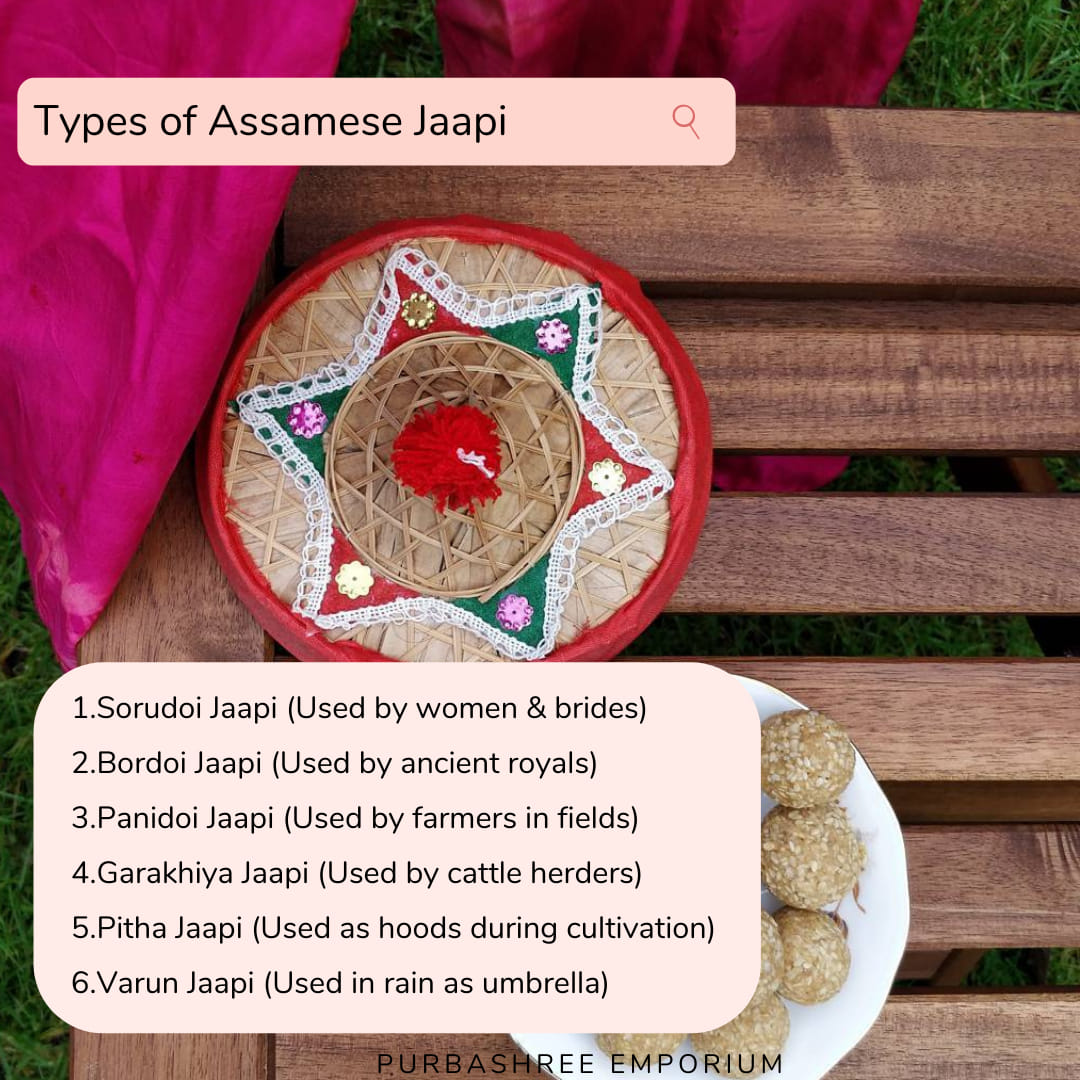 Purbashree - The japi is a traditional conical hat from... | Facebook
