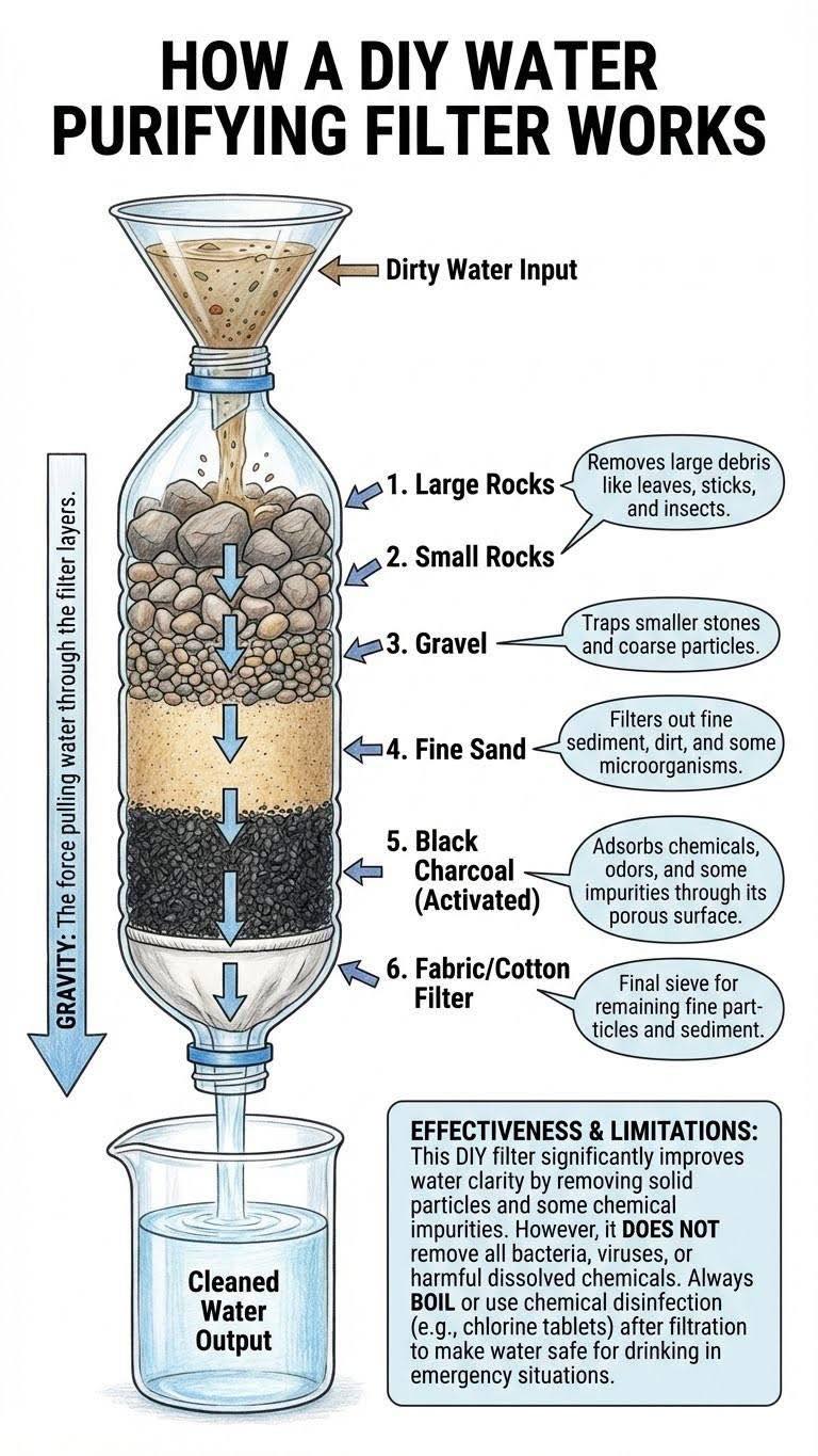 Jon - 🧪 DIY Water Purification Filter: Simple and Effective Clean water ...