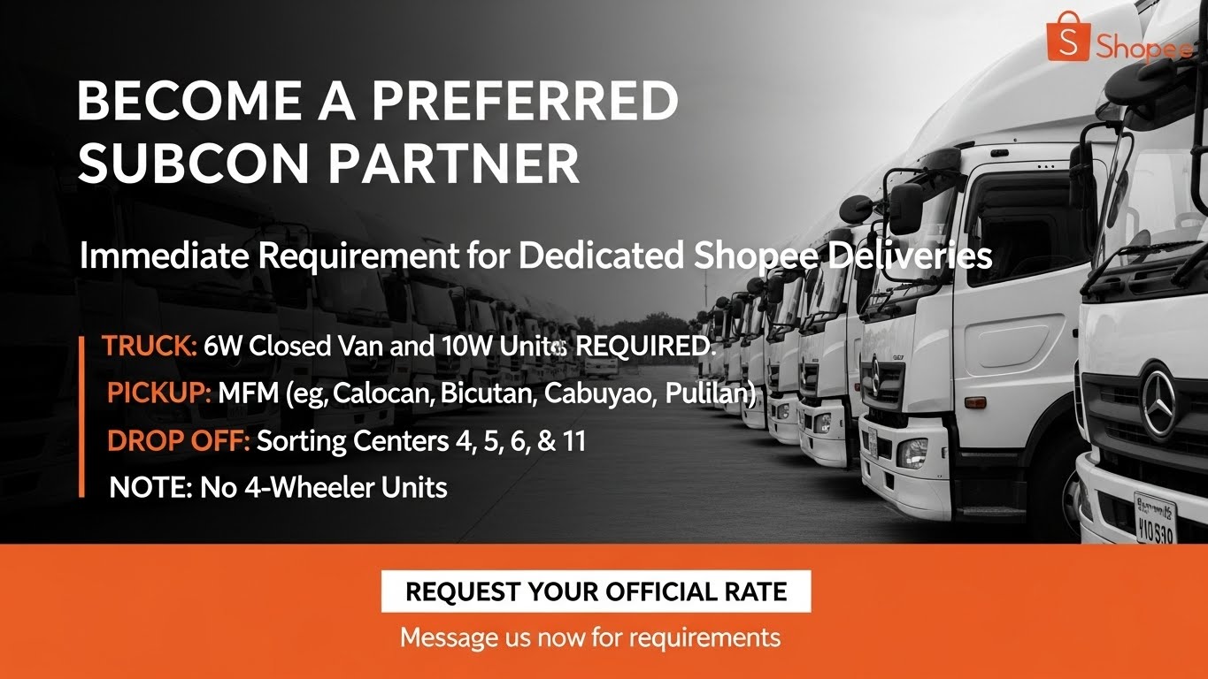 SUB-CON TRUCKERS LOGISTICS | **Urgently looking for 6 AND 10 WHEELER ...