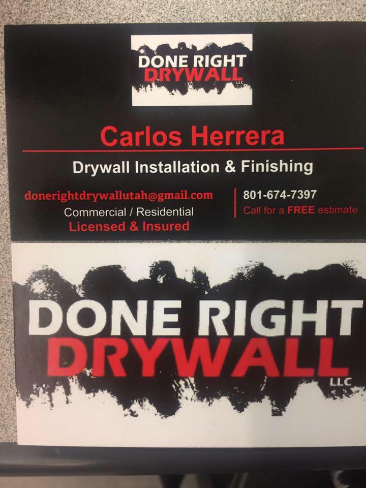 Done Right Drywall, LLC | Taylorsville UT