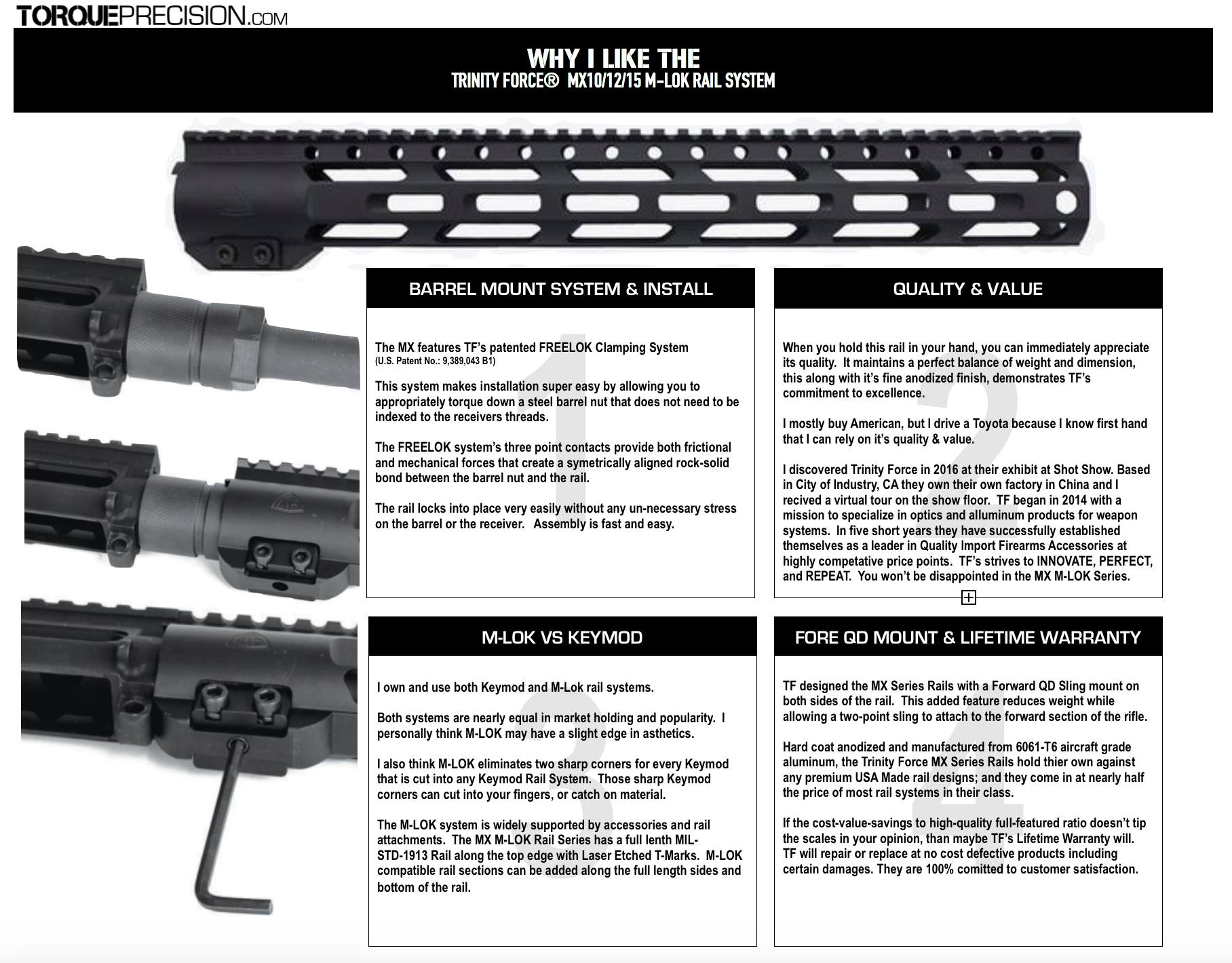 Why I like the Trinity Force MX M-LOK... - Torque Precision