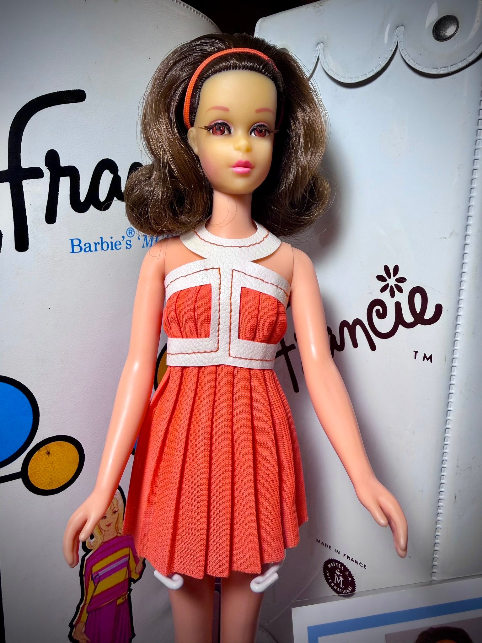 Rare No Bangs Francie Barbie doll added to collection