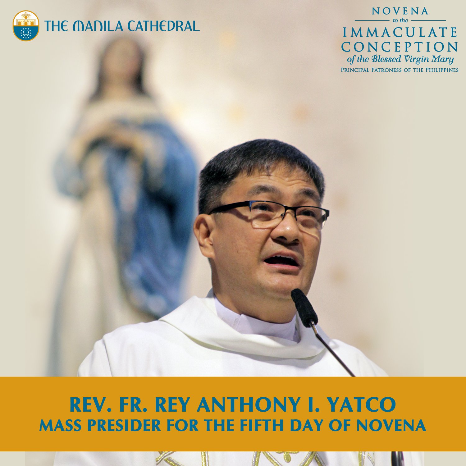 Today, the third Novena Mass in honor of the Immaculate Conception