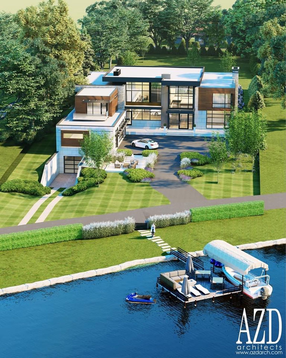 AZD Architects - New Renderings of a Pine Lake Residence! | Facebook