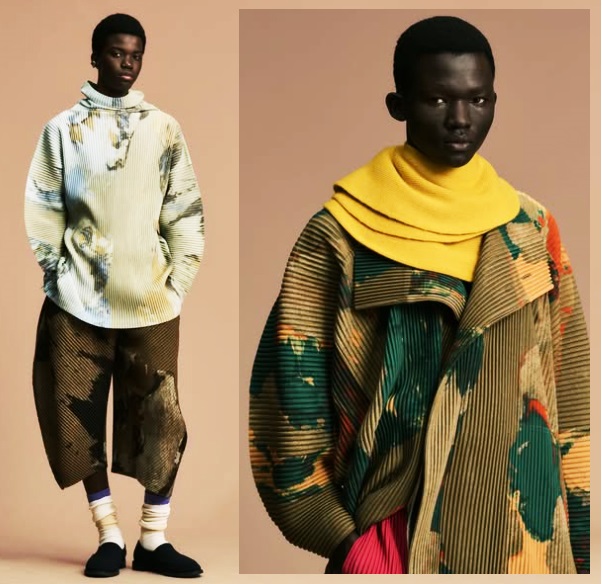The HOMME PLISSE ISSEY MIYAKE Rock series is inspired by ores and