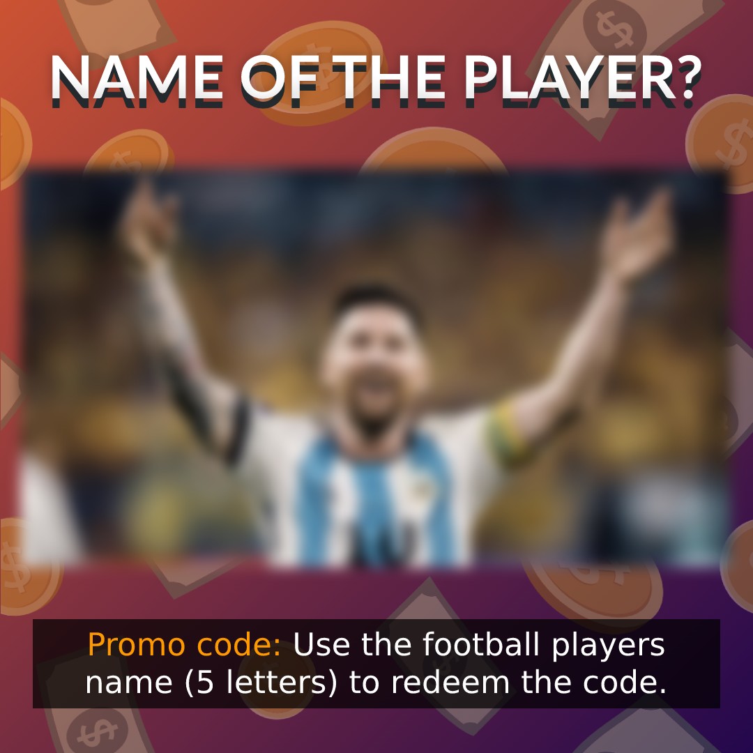 Rewardy - PROMO CODE - DO YOU KNOW THE PLAYER? 💵 Redeem the promo code ...