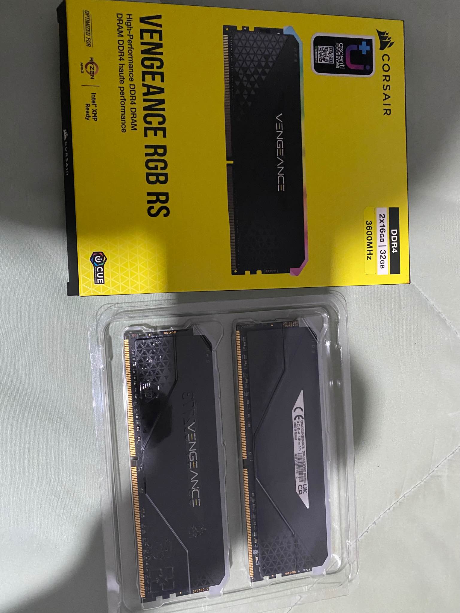 Ram Ddr4 32Gb 16x2 3600MHz Corsair Vengeance Rgb Rs - Cases, Covers ...