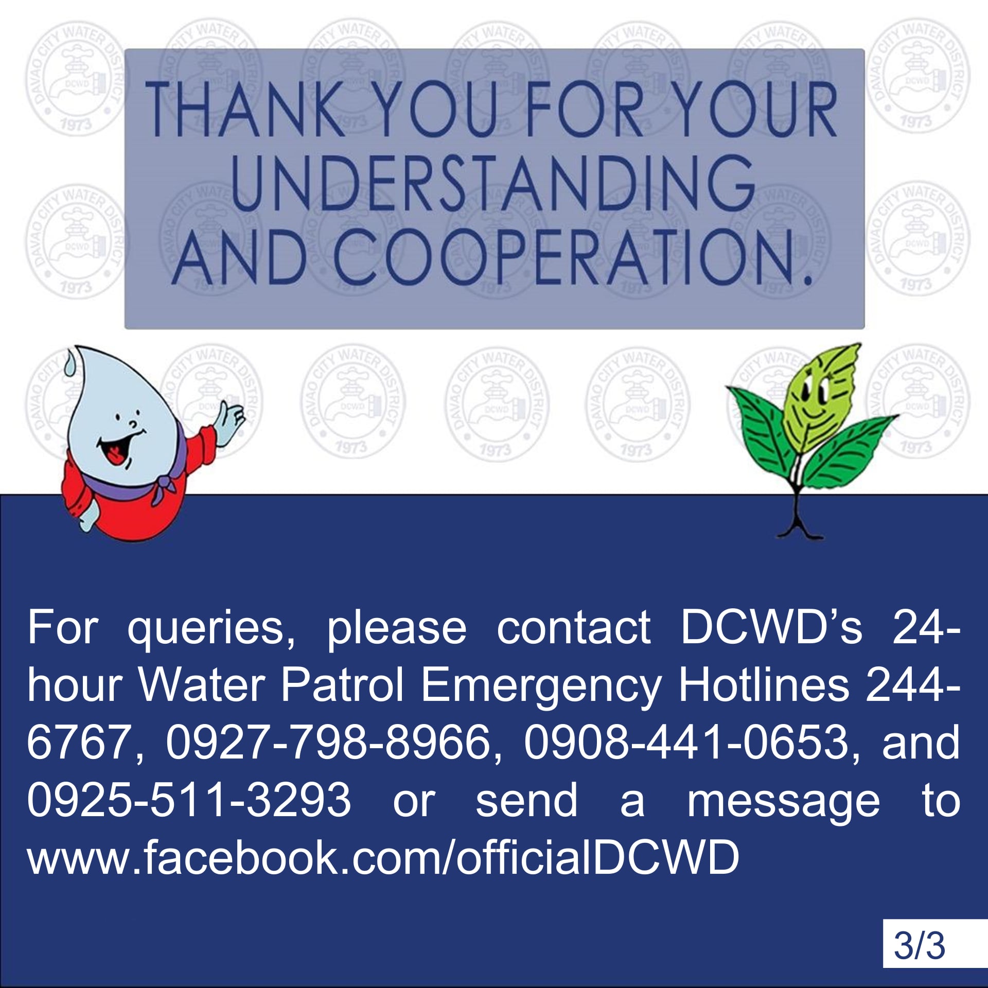 Davao - SCHEDULED WATER SERVICE INTERRUPTION WHEN: From 8:00 PM of ...