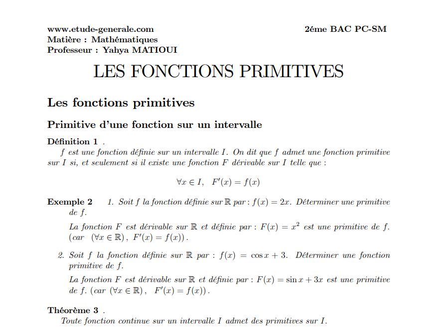 GROUPE MATHÉMATIQUES | (2 bac sm, pc, svt) | Facebook