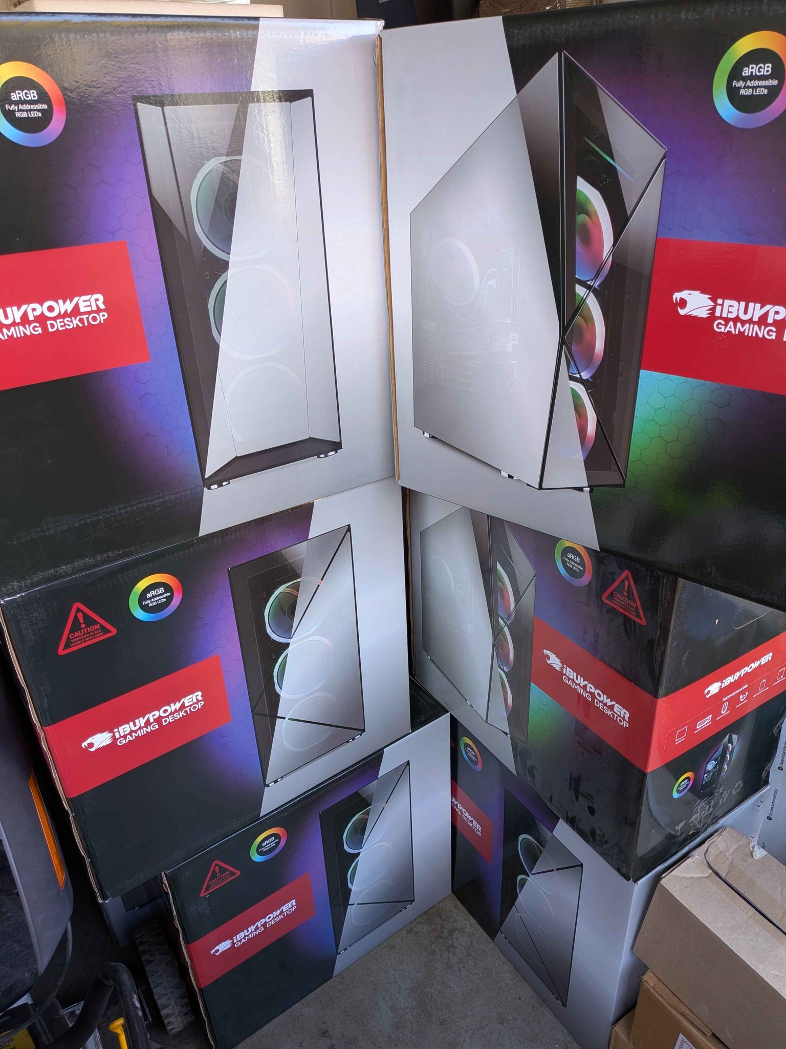 PC Cases Mid Tower ATX RGB iBuyPower brand glass side panel - Computer ...