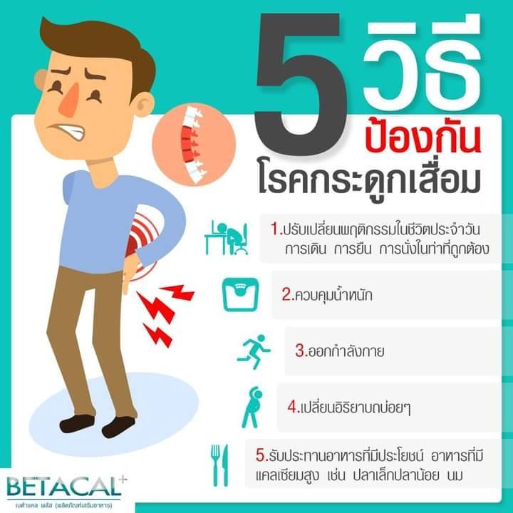 5 วิธีป้องกัน... - Betacal บำรุงกระดูก และข้อต่อ