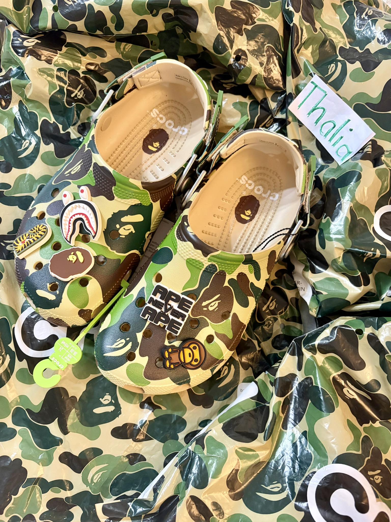 ?Introducing the limited edition Crocs x BAPE collab classic clog 