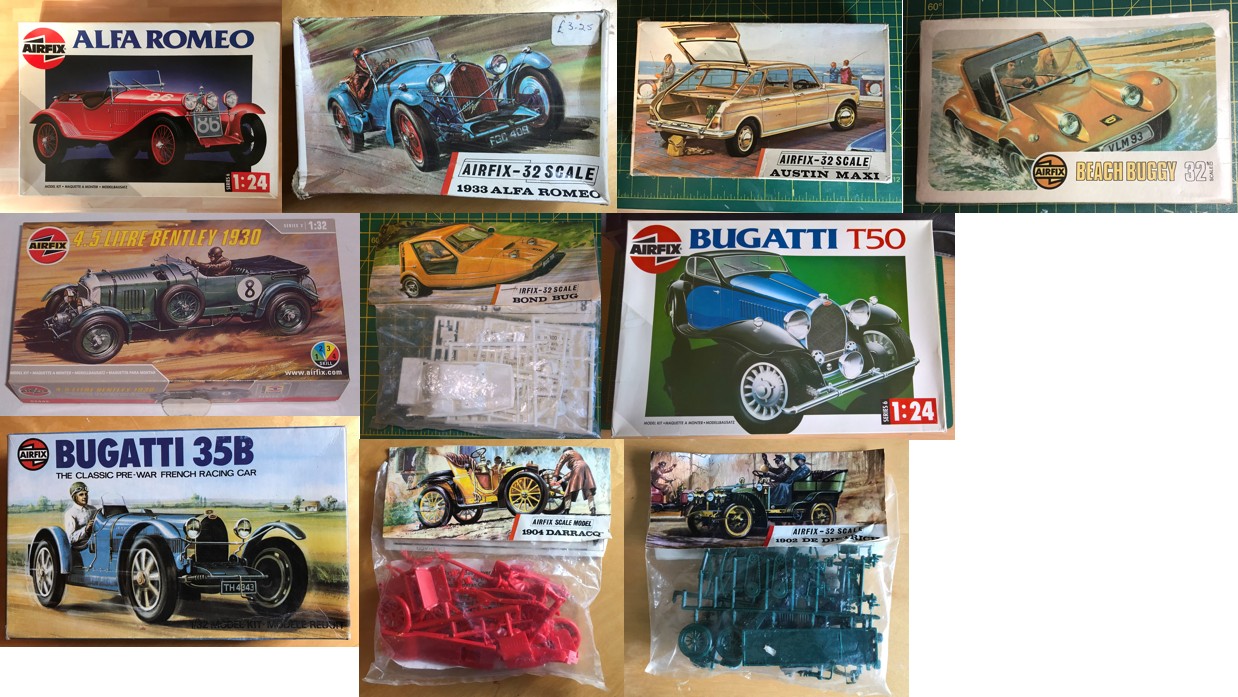 This is my collection of Airfix cars. Don
