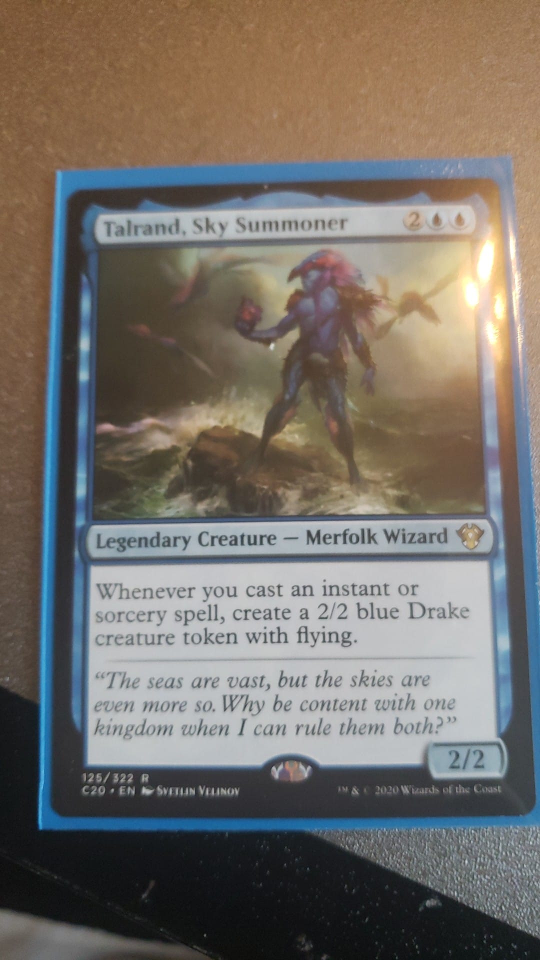 mtg talrand commander deck Talrand, Sky Summoner [499] [Commander Masters] [Etched Foil]  Face to Face Games Whenever you cast an instant or sorcery spell Talrand, Sky Summoner (Commander /