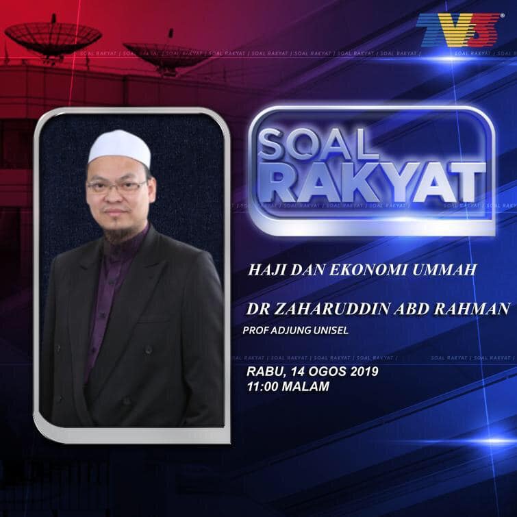 Admin Malam Ini Jam 11 Pm Di Tv3 Dr Zaharuddin Abd Rahman Facebook