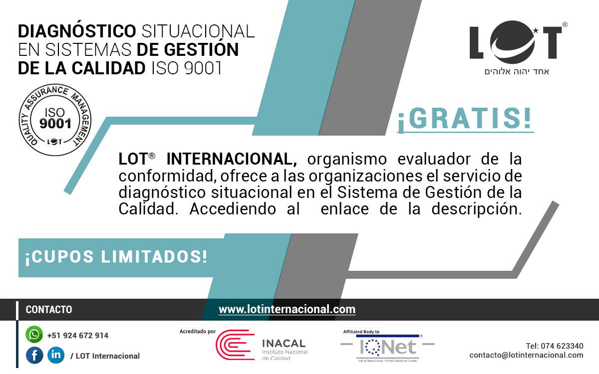 🌐 #Diagnóstico ISO 9001 ¡Totalmente... - LOT Internacional | Facebook