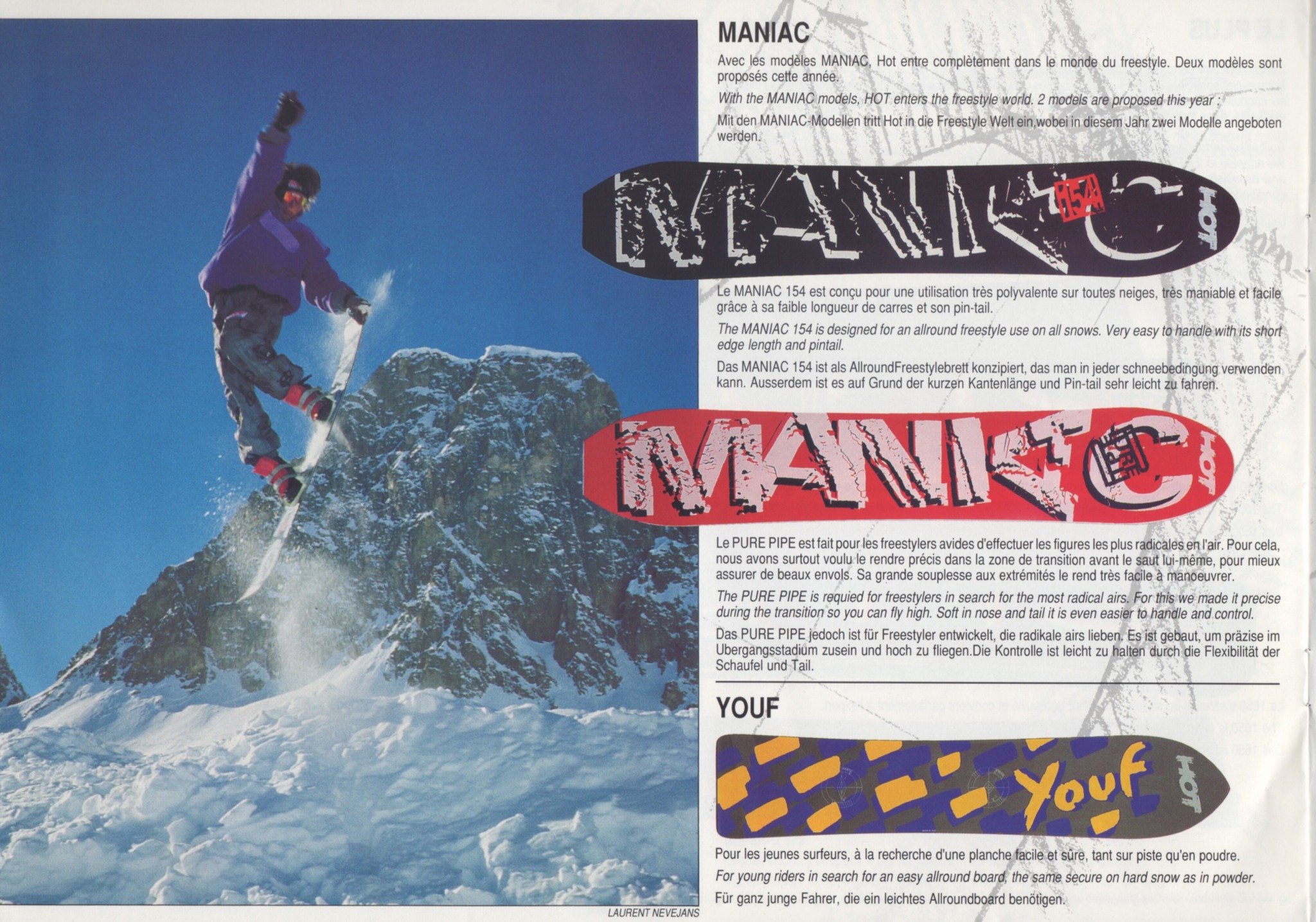 HOT SNOWBOARDS 91-92 Take the Best! 当時のアルペン種目で強かった