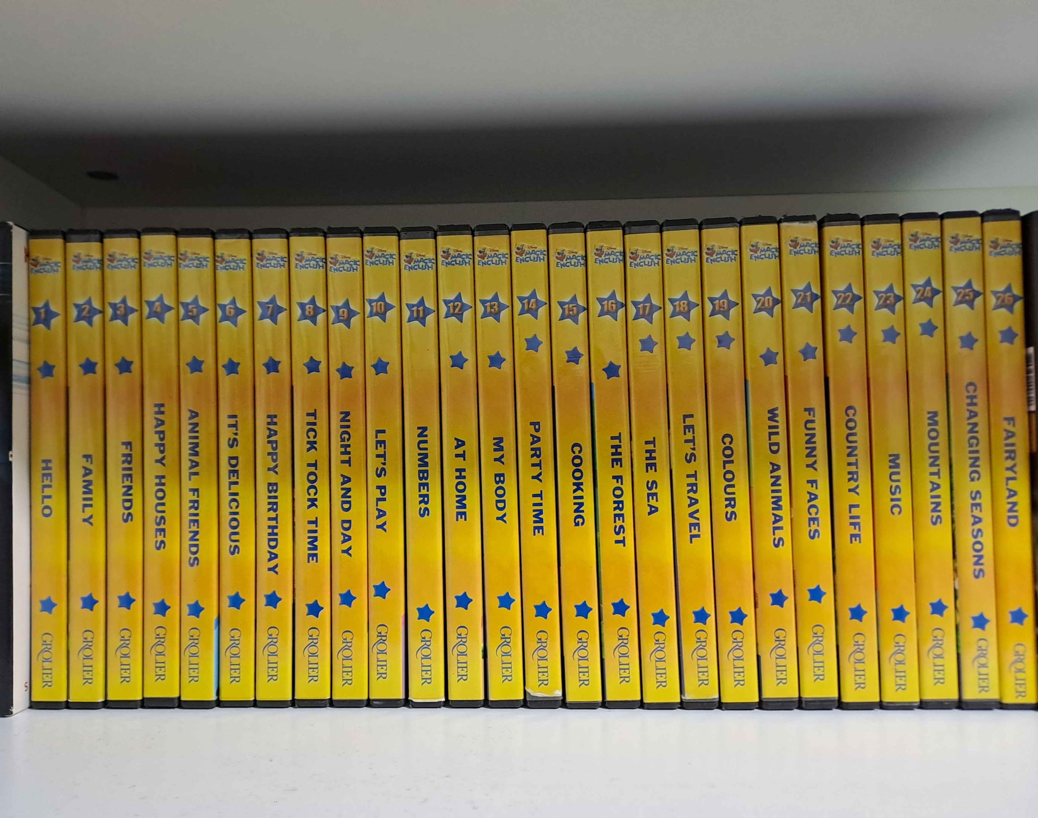 💥Grolier Disney Magic English DVD Full Set (26 DVDs) 💥Help your