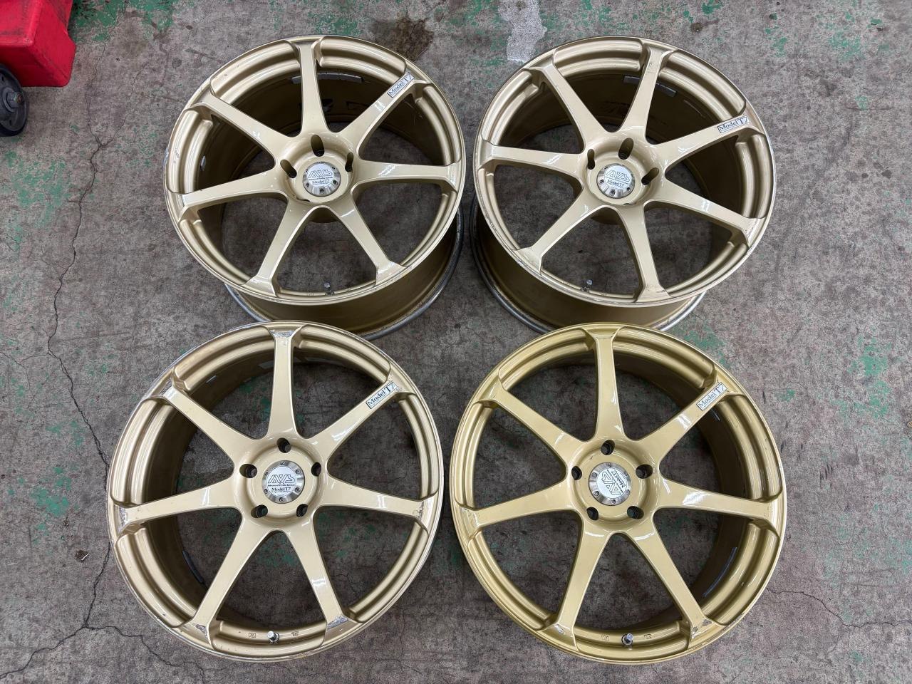 $392 per set of 4 + shipping YOKOHAMA AVS MODEL T5 18x8.0+38 5x114 