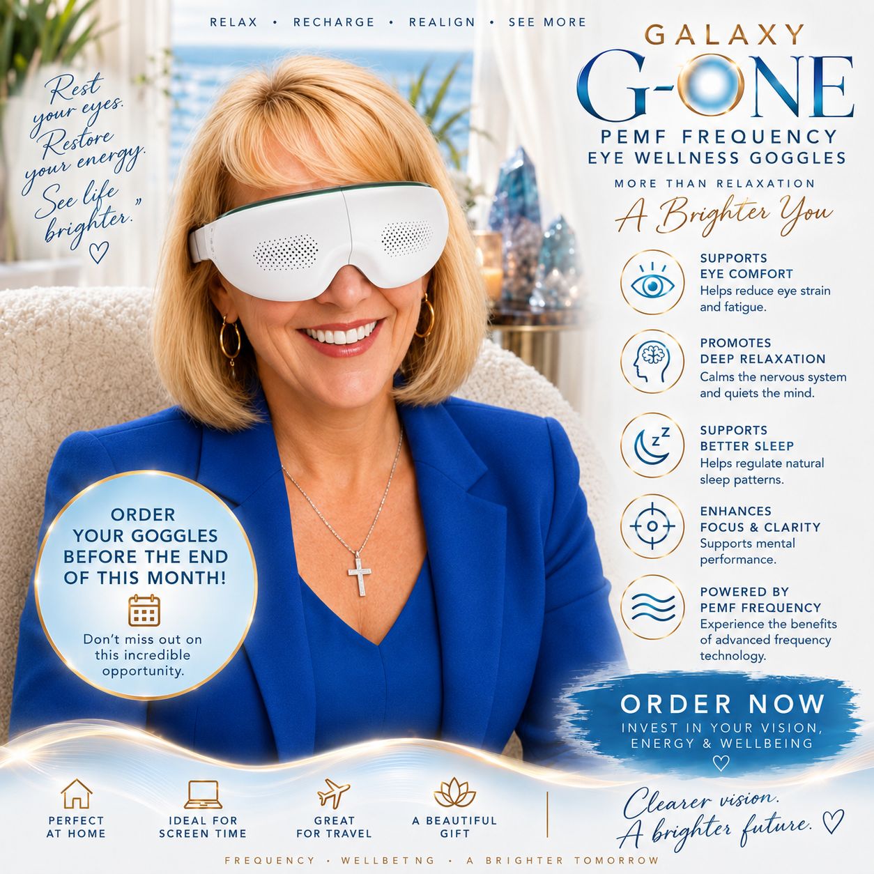 Galaxy G-One Eye Massager for relaxing self care