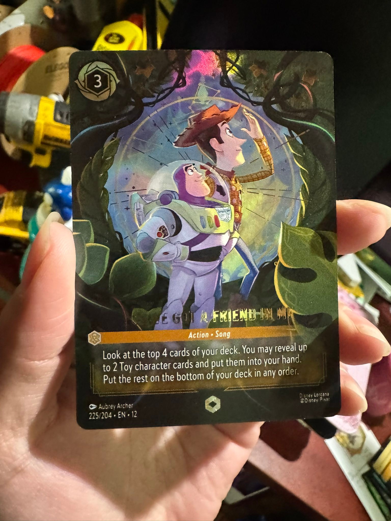 Unique Disney Lorcana error card with stars