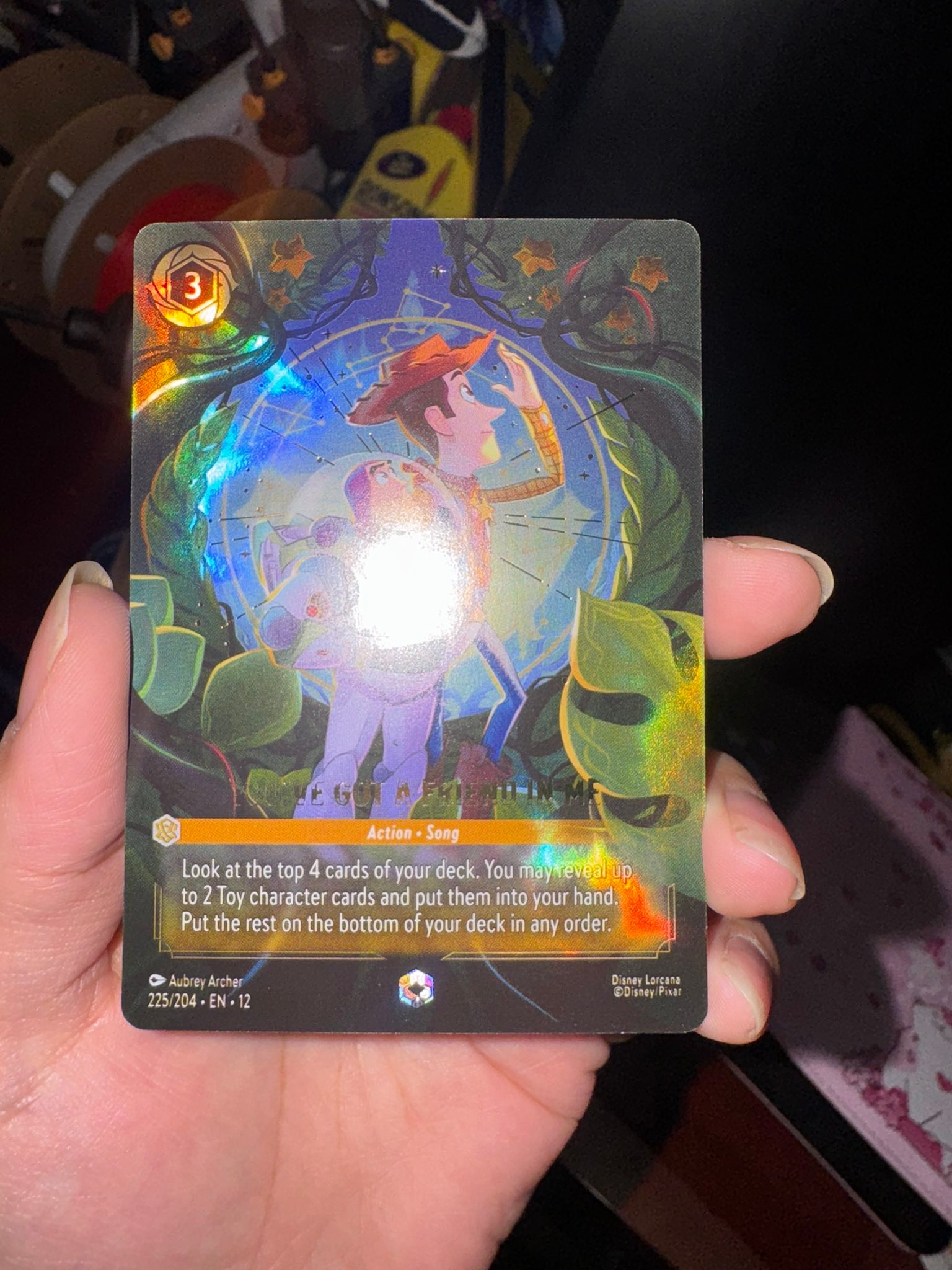 Is a Disney Lorcana card with gold foil lettering error a big deal?