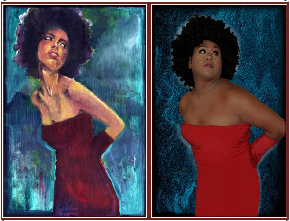 Risde - Here's my entry for Photo Appropriation Red Dress (painting of ...