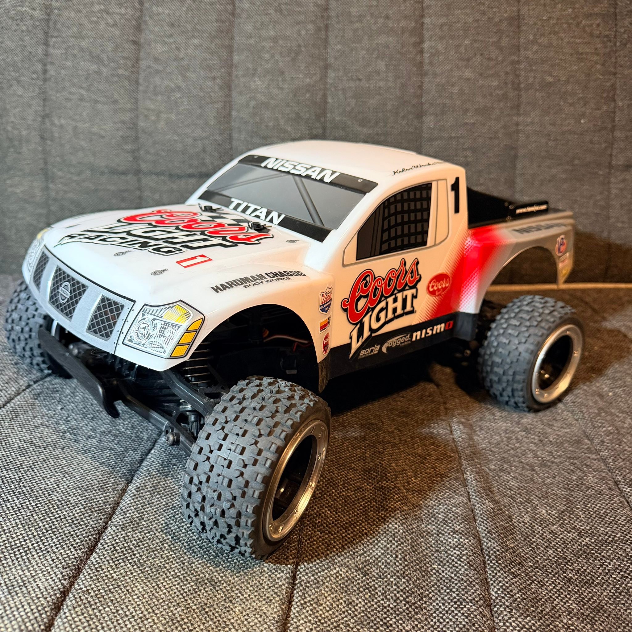 Nissan titan rc truck build with titan parts