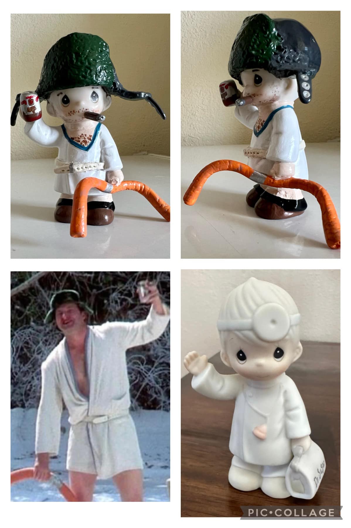 I used a Precious Moments figurine to create Culture Club era Boy