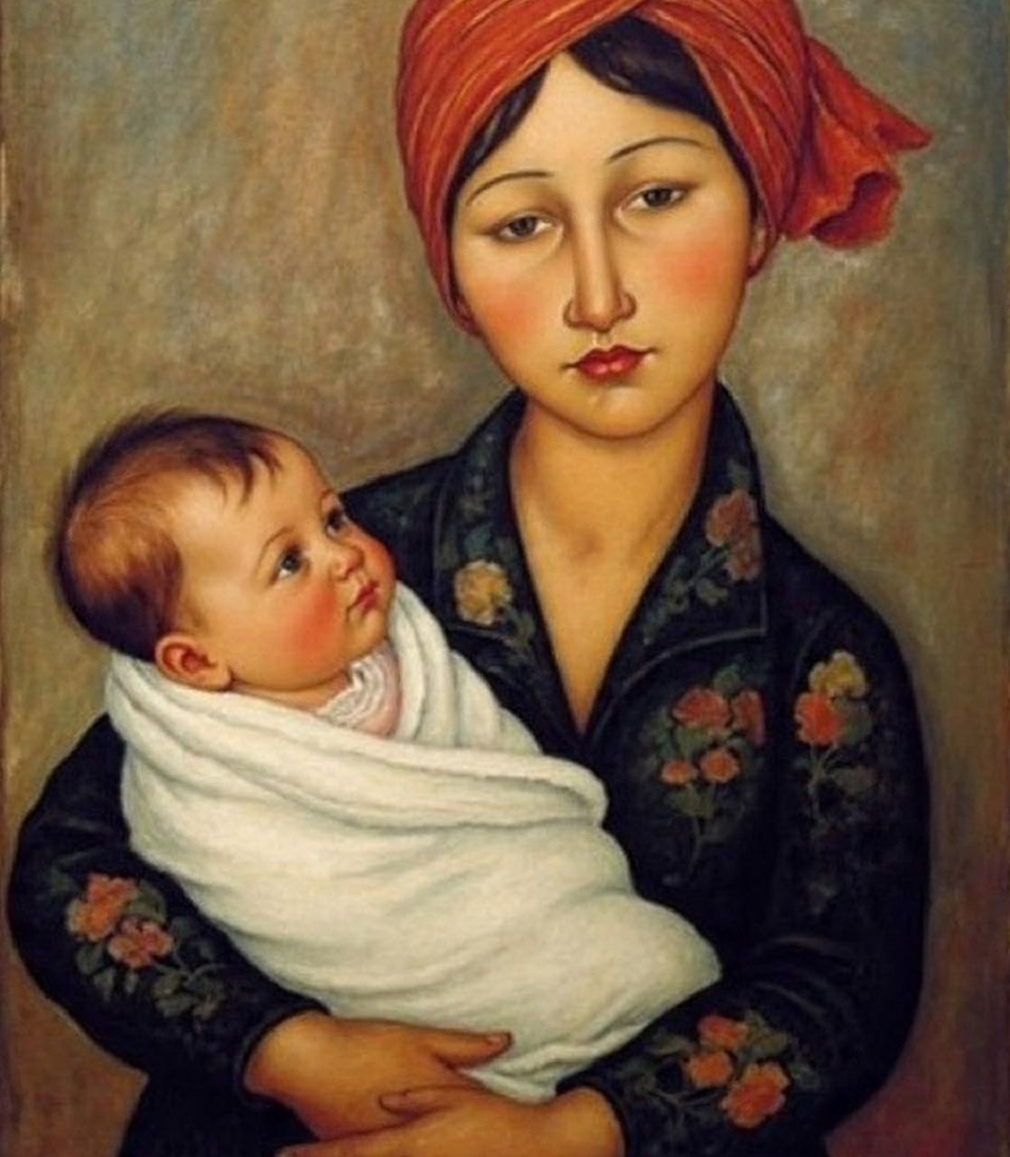 Amedeo Modigliani (1884–1920) Gypsy Woman with Baby, 1919 National