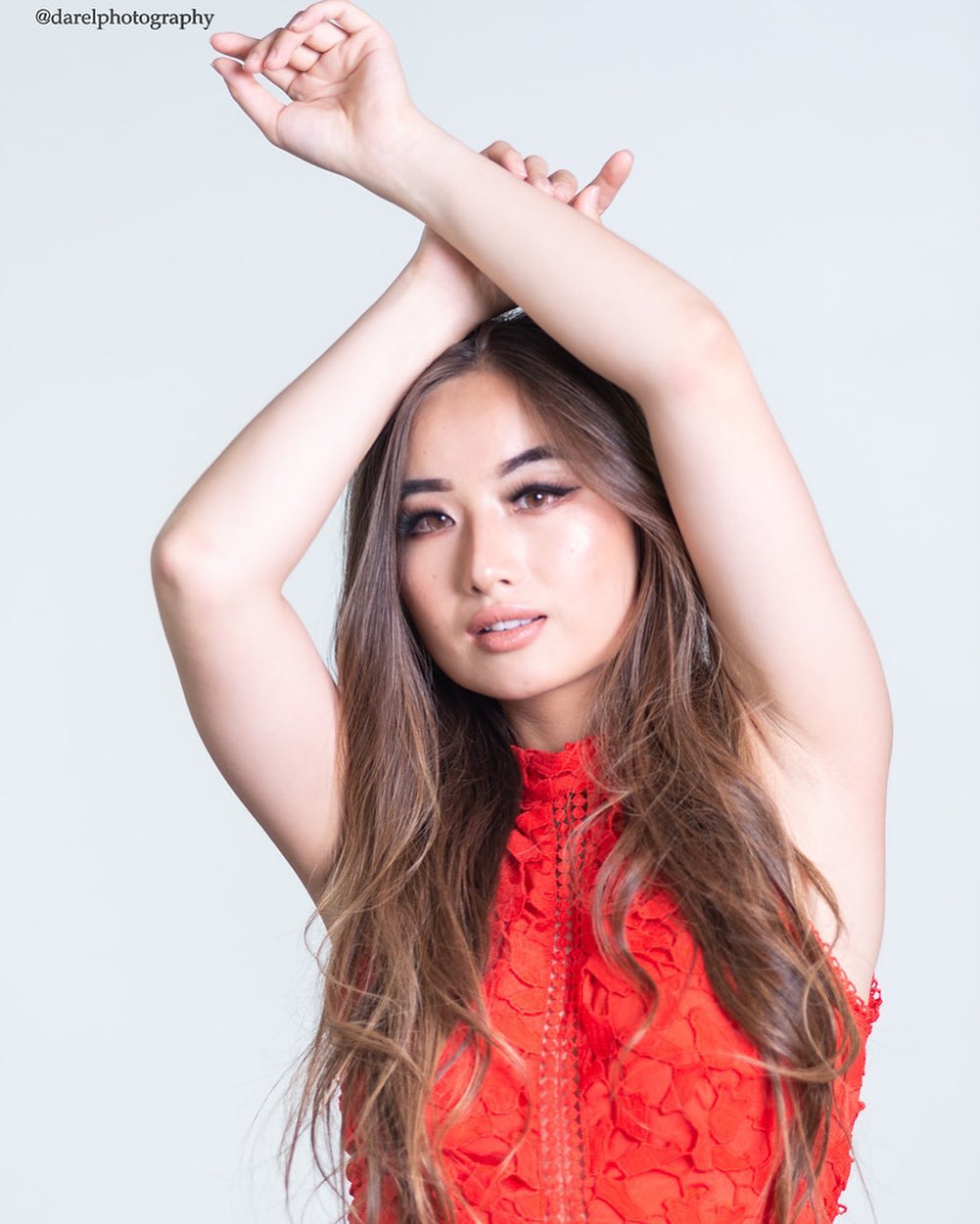 David Rene MUA - Wild red! Model: Meiling Jin @meilingjin...