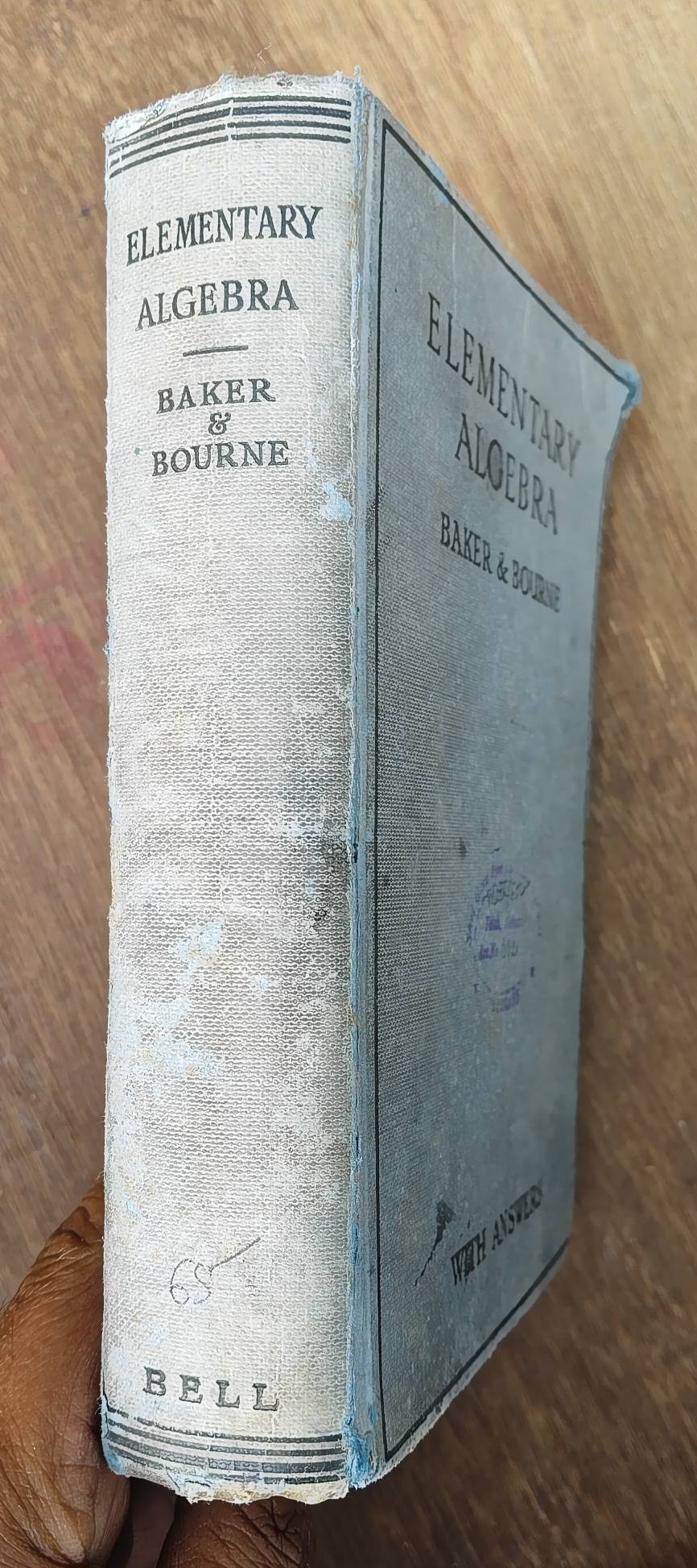 洋書 Elementary Algebra Part I Baker & Bourne Elementary algebra book for sale