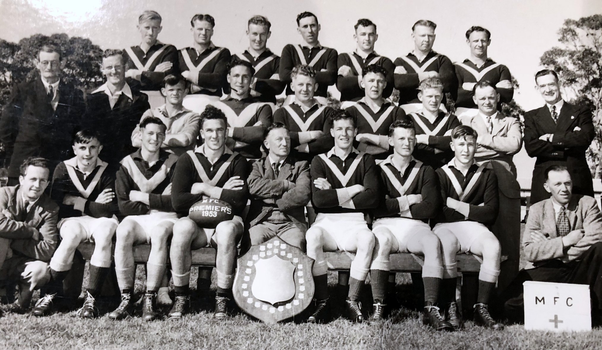 Myponga - 1953 A Grade Premiers: Back Row L-R: John Carroll, Lindsay ...