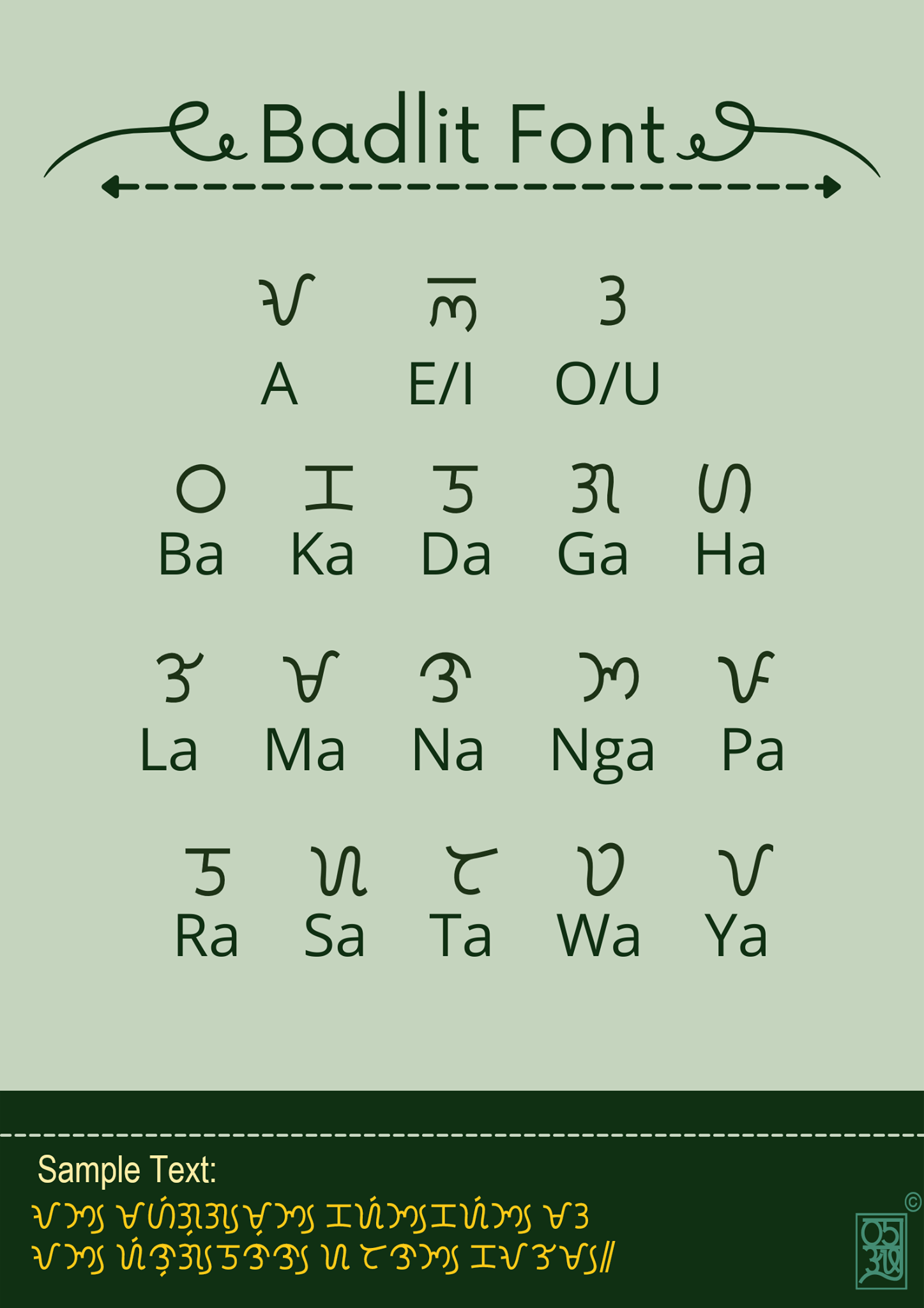 Badlit VWS - Good day! I made a Badlit font that looks like unicode ...