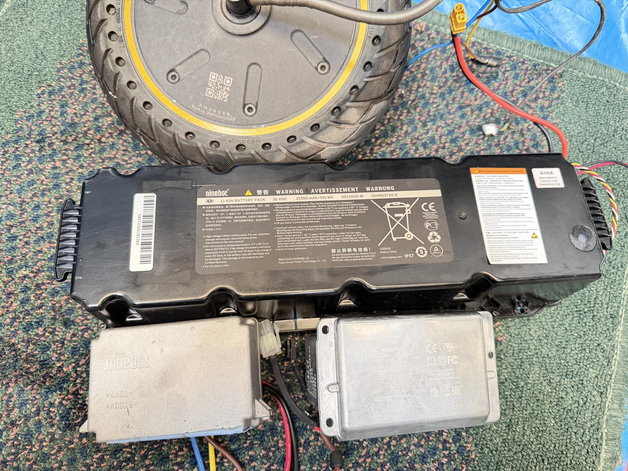 Cable De Freno Delantero Para Scooter Eléctrico Ninebot Max G30, Fácil De Instalar Y Duradero