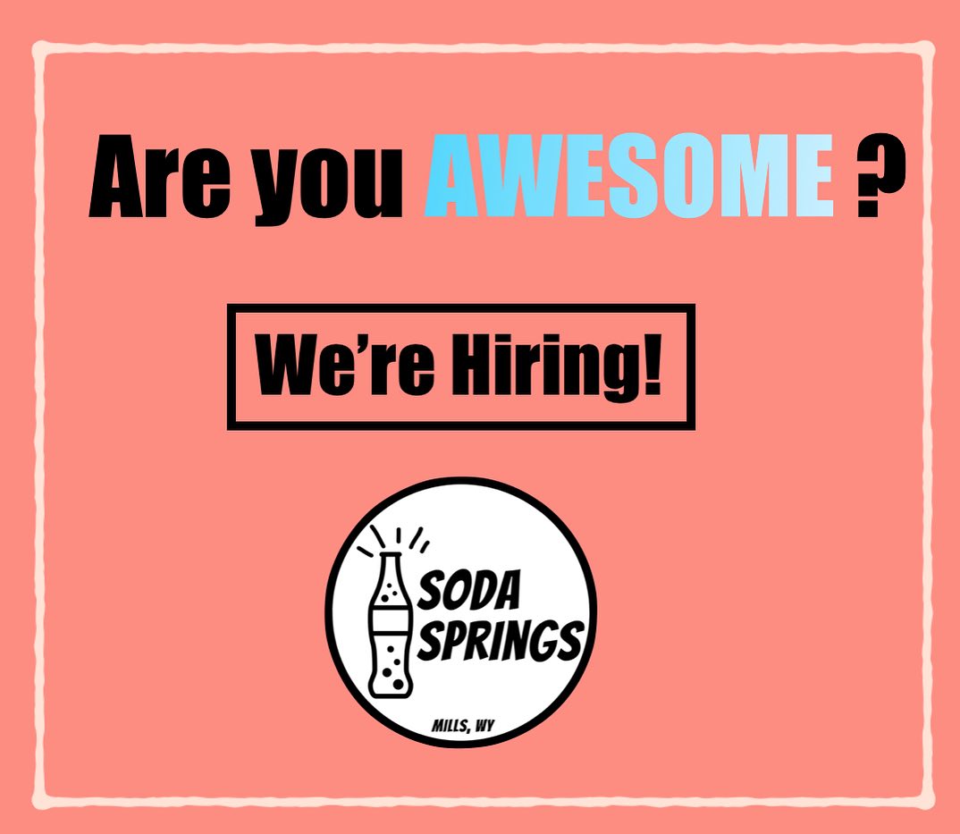 Love Soda? Come work for us! We are... - Soda Springs Drinks