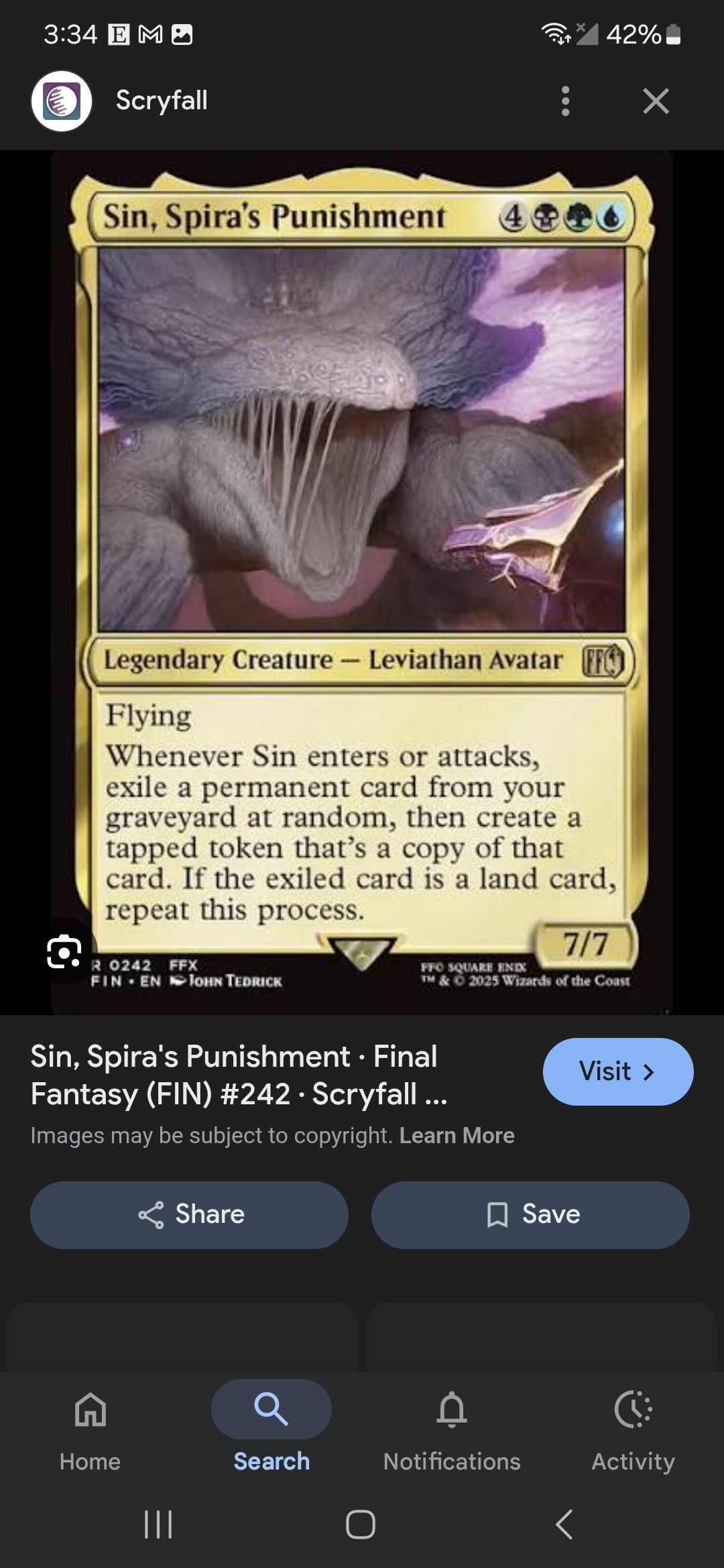 sin mtg card Collector Print repeat this process. sin deck // Commander (Sin,