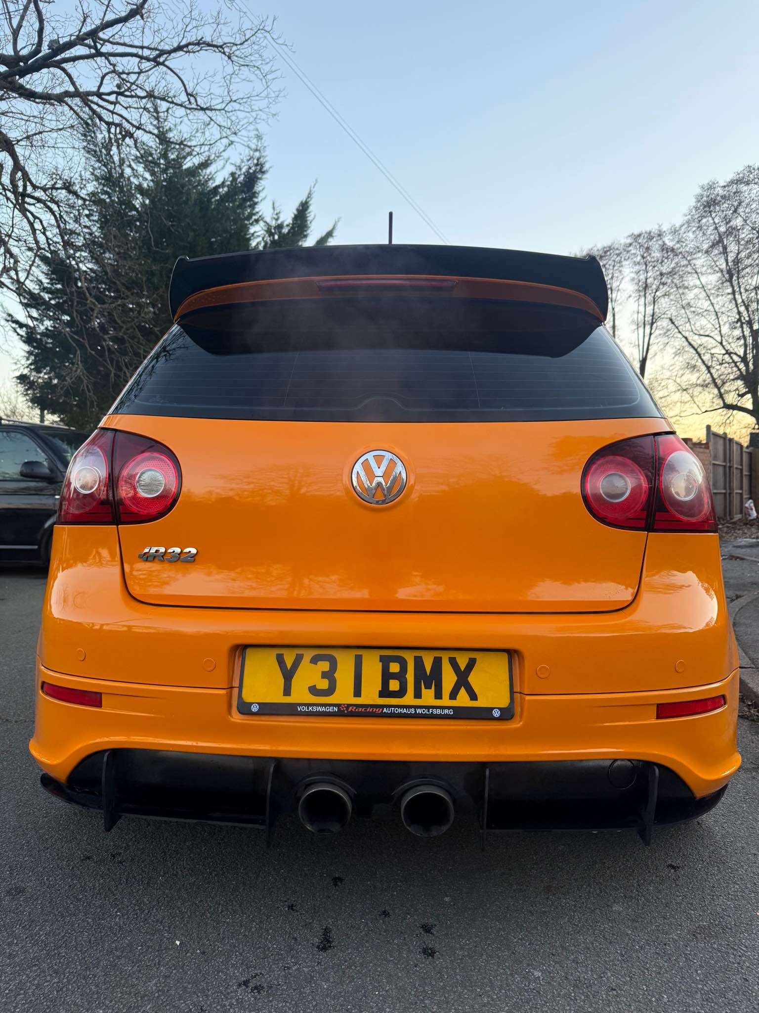 Volkswagen Mk5 Golf r32 2008 Wrapped papaya Orange(originally blue)on ...