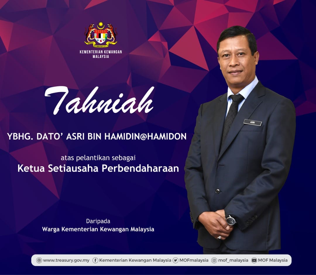 Kelab Berbasikal Perbendaharaan Treasury Cycling Club Tahniah Ybhg Dato Asri Bin Hamidin Hamidon Atas Pelantikan Sebagai Ketua Setiausaha Perbendaharaan Berkuatkuasa Pada 1 Mei 2020 Daripada Kelab Berbasikal Perbendaharaan Treasurycyclingclub