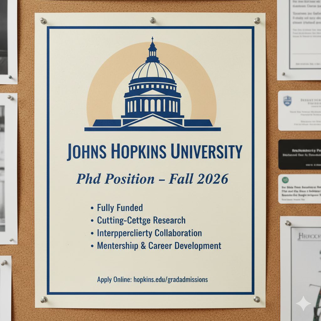 Abdul Karim - PhD Position at Johns Hopkins University – Fall 2026 A ...